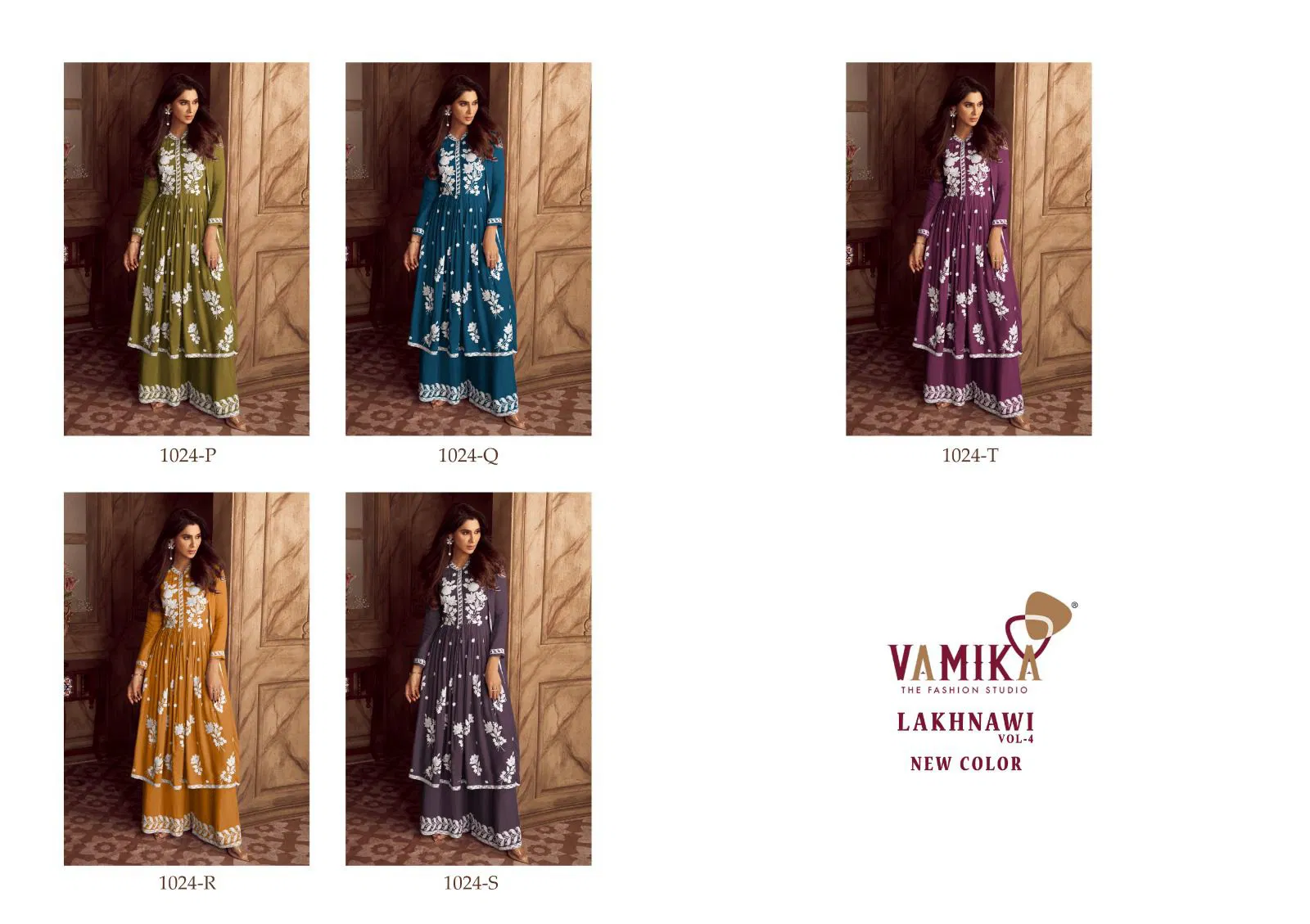 Lakhnavi Vol 4 New Color By Vamika Rayon Readymade Suits Orders In India